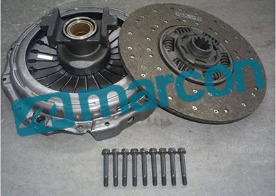 6985.03 – 3400 000 703:80S – KIT DE EMBREAGEM REMANUFATURADO. VWC/FORD (1978+5383) S/SERV – SEM TUBO GUIA (DISCO COM PRE-AMORTECIMENTO) – 380MM