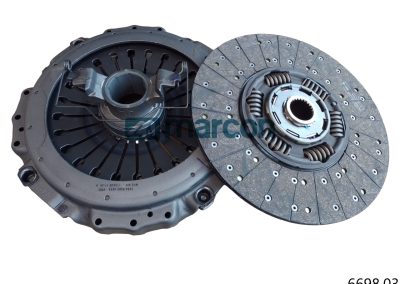 6698.03 – 3400 000 327:80S – KIT DE EMBREAGEM REMANUFATURADO. VOLVO 12 LITROS (1555/5698) FM/FH/NH (CX. VOLVO VT2214B/251)