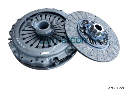 6741.03 – 3400 700 422:80S – KIT DE EMBREAGEM REMANUFATURADO. VOLVO 400MM (DUPLA COM MANCAL) – CX VT – DISCO EXTERNO 24 ESTRIAS