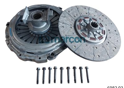 6982.03 – 3400 000 185:80S – KIT DE EMBREAGEM REMANUFATURADO. VWC/FORD (CAMINHOES AC 210CV COM SERVO) SEM TUBO GUIA – BRONZE – 380MM